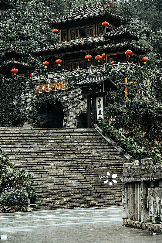 传统民居古建筑：重庆酉阳酉州古城图片素材