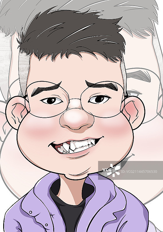 夸张笑脸图片素材