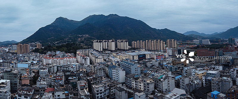 柘荣县 龙溪 文昌南路 仙屿公园 河滨西路 图书馆 航拍图片素材