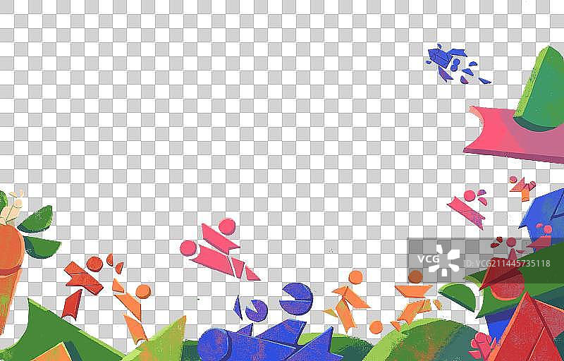 七巧板世界图片素材