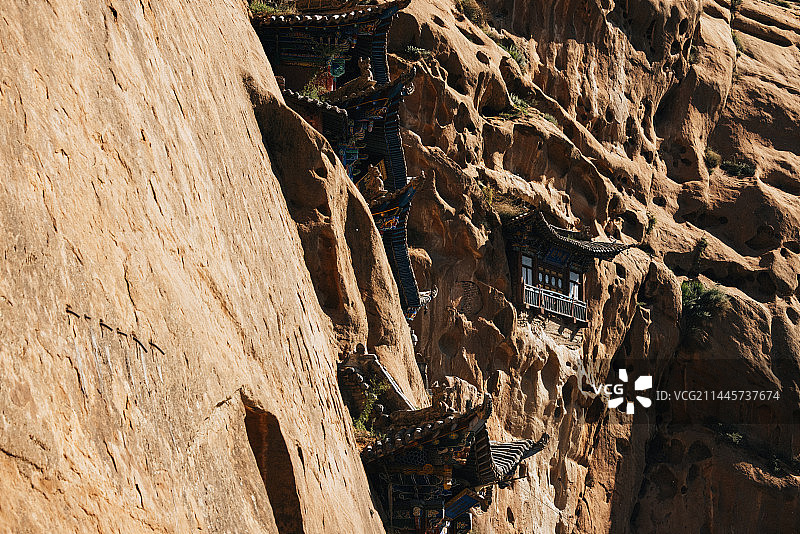 张掖马蹄寺风光图片素材