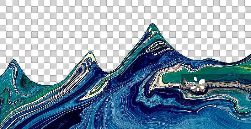 流体山脉 抽象自然艺术图片素材