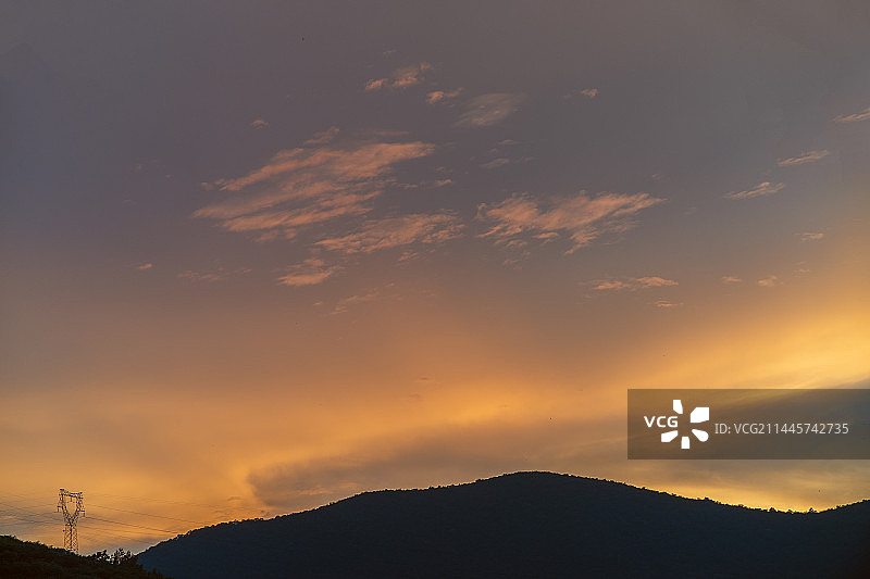 夏天的晚霞图片素材