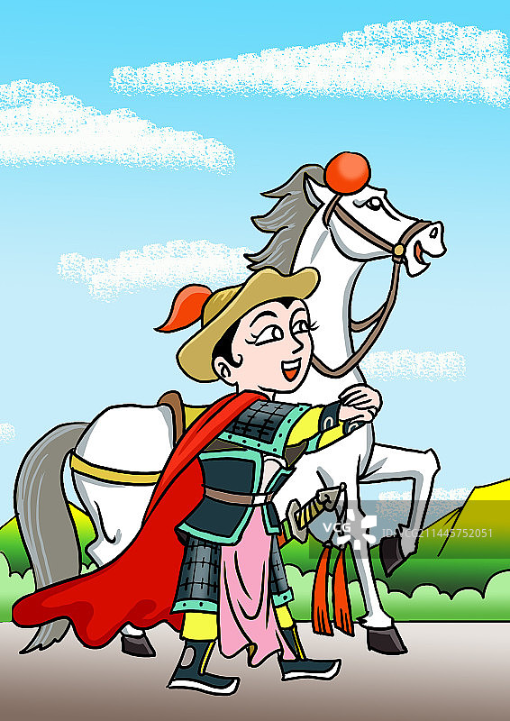 古代人物：花木兰从军图片素材