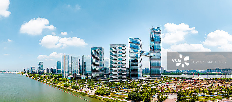 中国广东省广州市南沙区明珠湾区图片素材