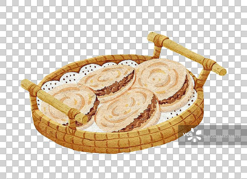 中国风肉夹馍元素图片素材