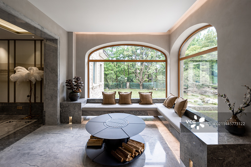 高档别墅室内客厅图片素材