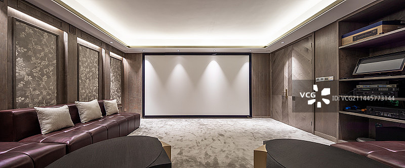 室内私人影院图片素材