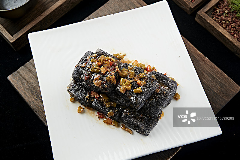 油炸长沙火宫殿臭豆腐图片素材