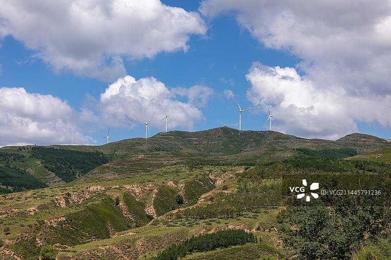 大同左云县摩天岭景区明长城遗址图片素材