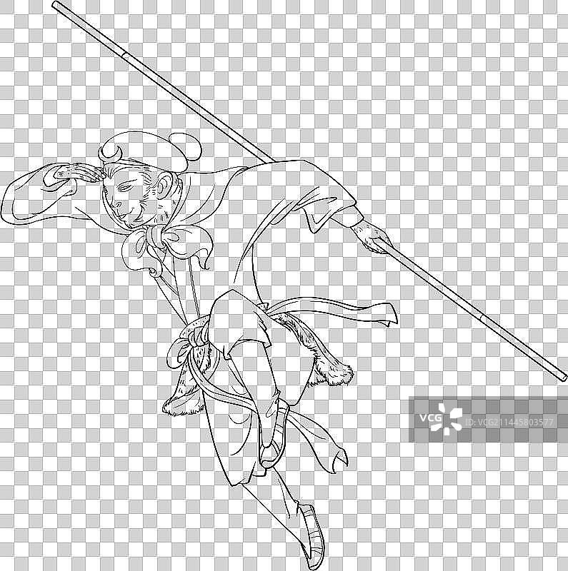 西游记小说角色孙悟空神话人物元素图片素材