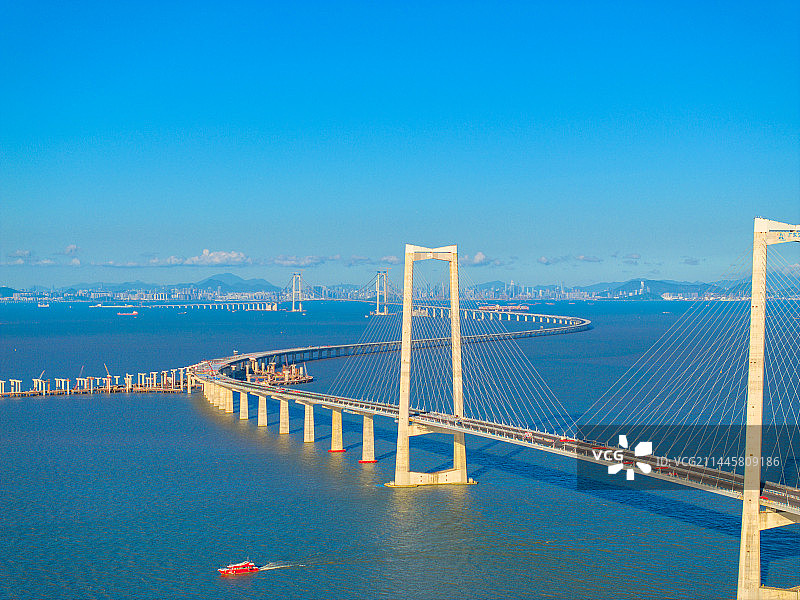 航拍深中通道图片素材