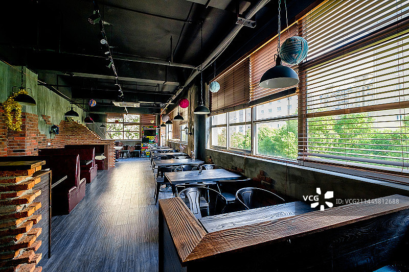 工业风餐厅内景图片素材