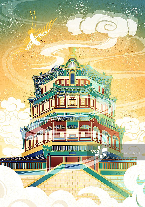 国风建筑图片素材