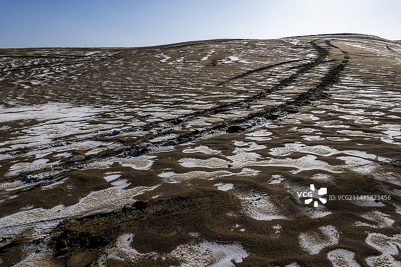 大西北春雪图片素材