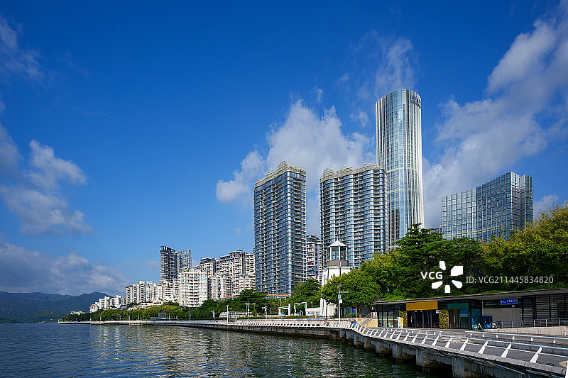 深圳盐田区沙头角海滨栈道图片素材