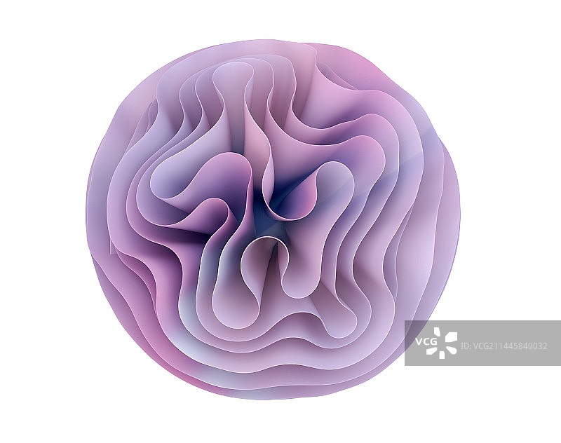三维渲染紫色波纹图片素材