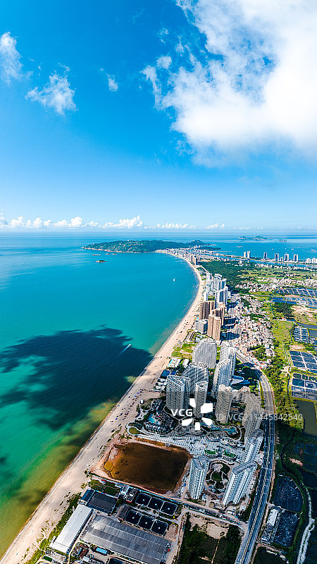 中国惠州市惠东县港口镇双月湾图片素材