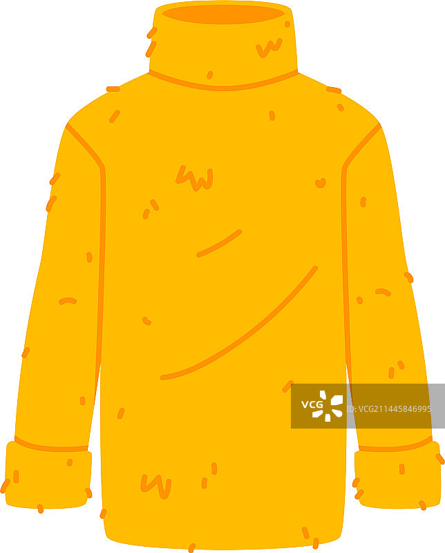 黄色长袖套头毛衣图片素材