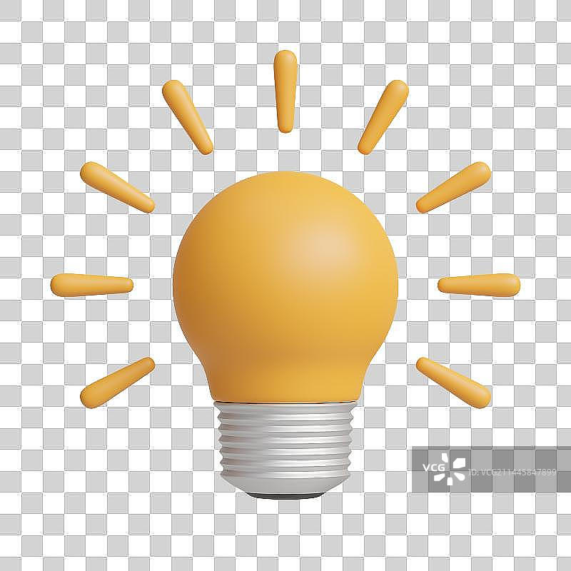 免抠透明背景灯泡元素图片素材