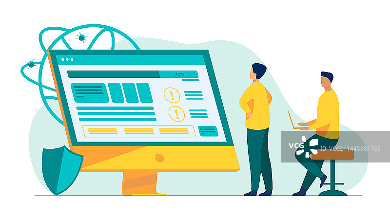 正在测试软件的程序员图片素材