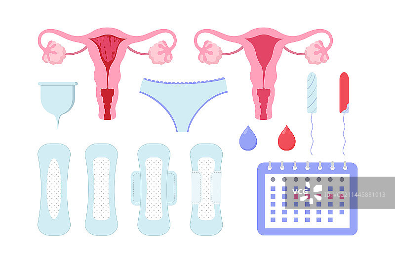 女性生理期用品图片素材