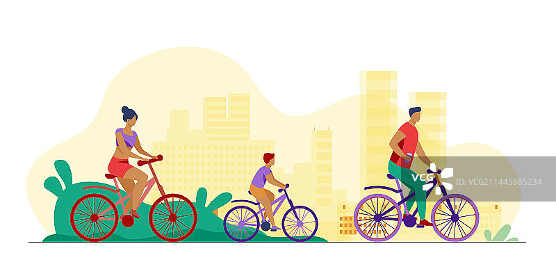 户外家庭周末图片素材