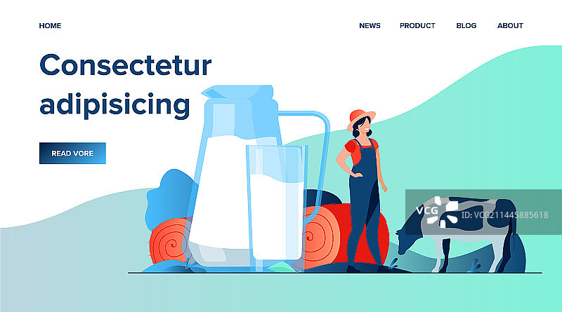 玻璃罐中的新鲜牛奶图片素材