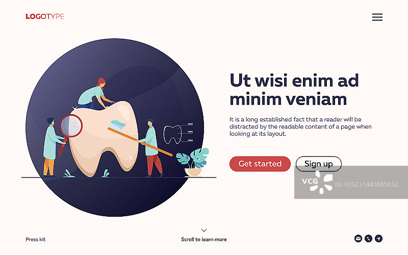 牙医团队护理牙齿图片素材