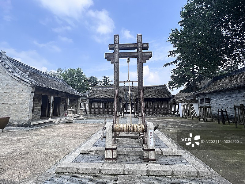 淮安府署刑具斩腰台图片素材