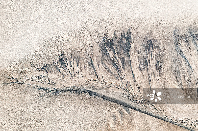 抽象之美 黄河沙画图片素材