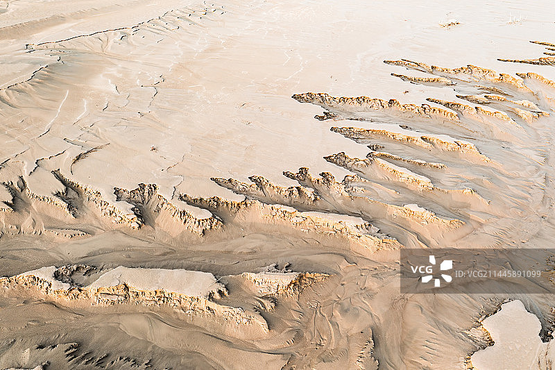 抽象之美 黄河沙画图片素材