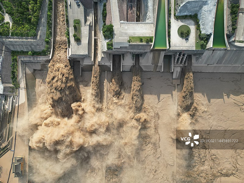 洛阳小浪底调水调沙图片素材