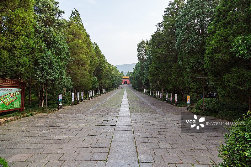 南京明孝陵文武方门图片素材