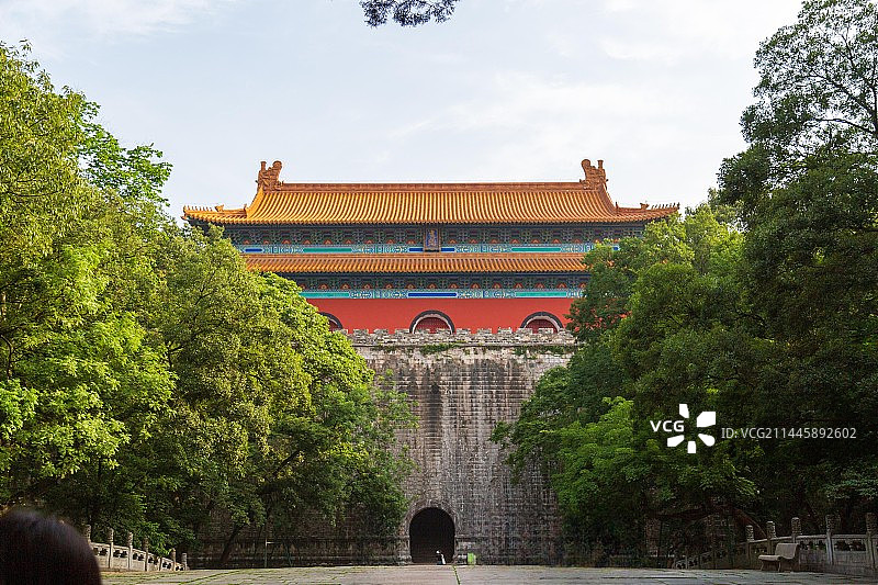 南京明孝陵方城明楼图片素材