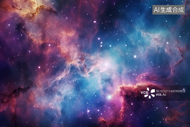 【AI数字艺术】星空夜景全帧拍摄图片素材