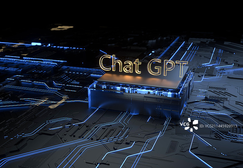 三维芯片线路板图片素材