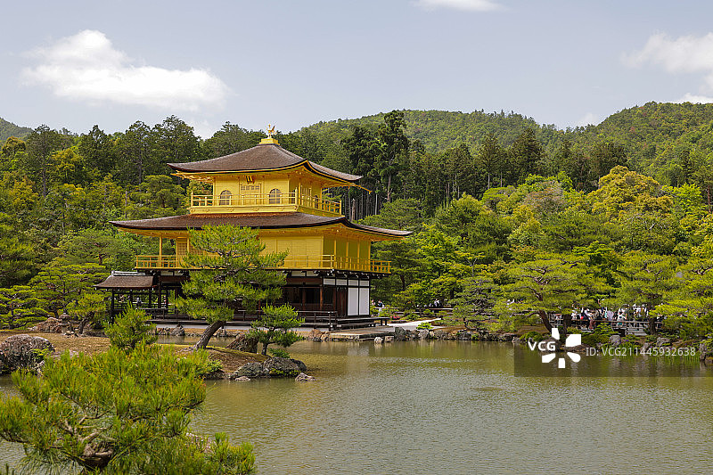 日本京都金阁寺鹿苑寺图片素材