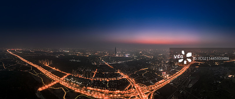 傍晚时的成都图片素材