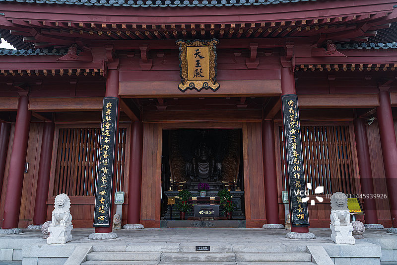 南京牛首山佛顶寺天王殿图片素材