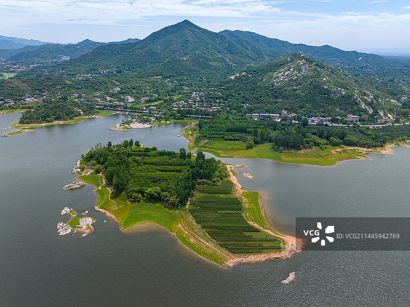泰安黄前水库图片素材