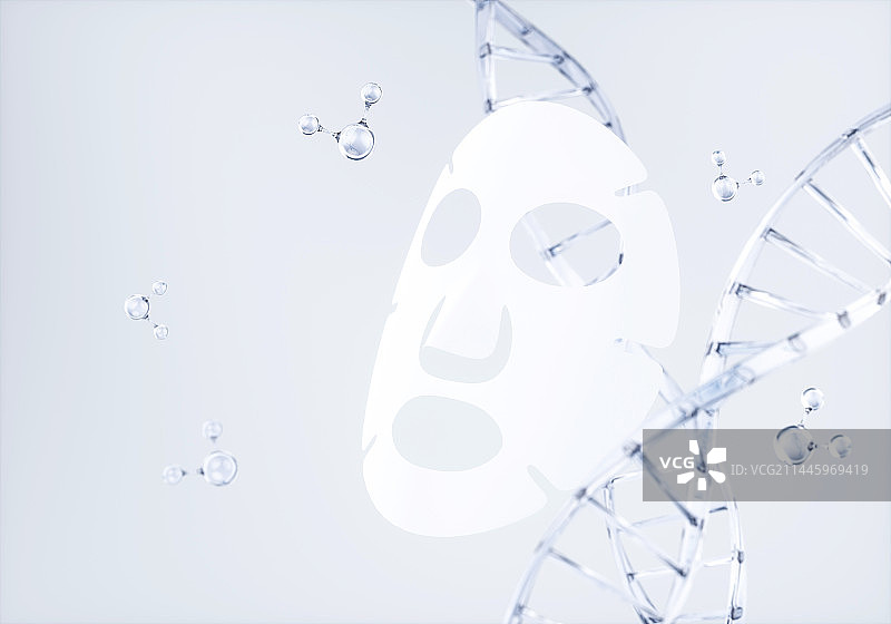 3D渲染的美妆面膜图片素材