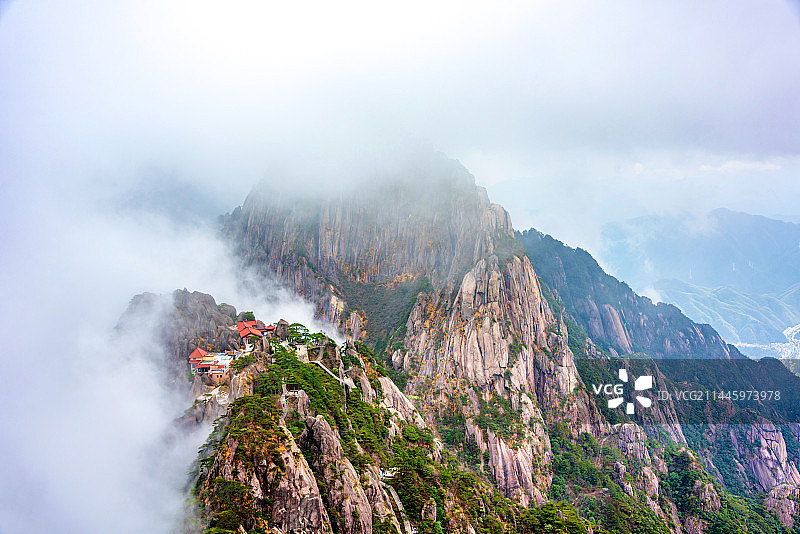 中国安徽黄山玉屏楼图片素材