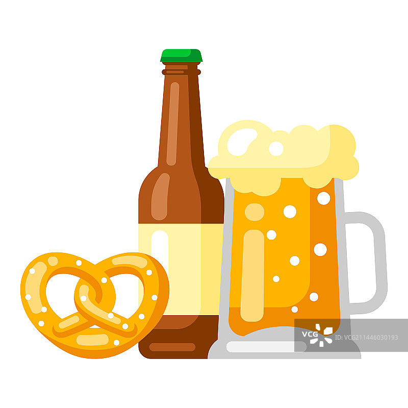 啤酒节啤酒元素标志图片素材