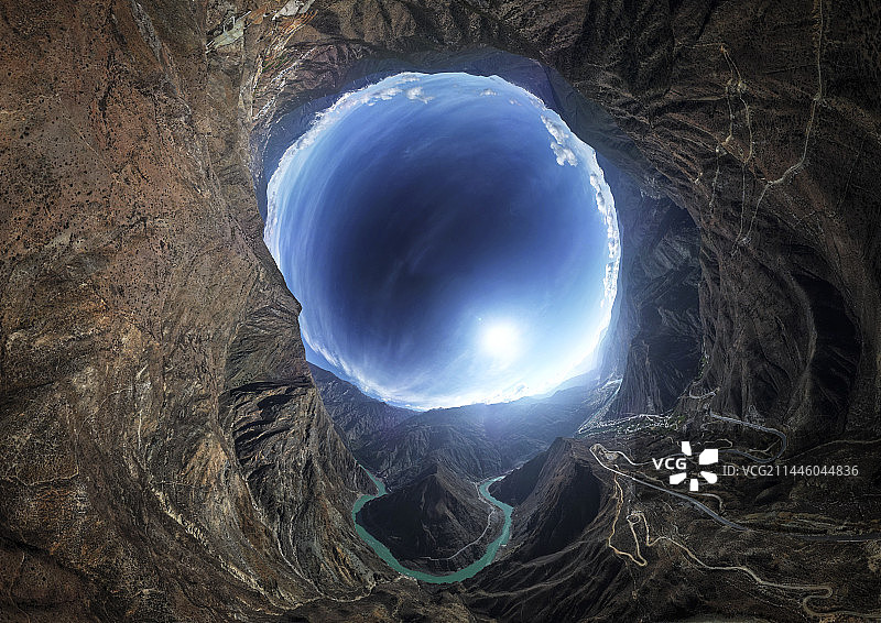 隧道视角图片素材