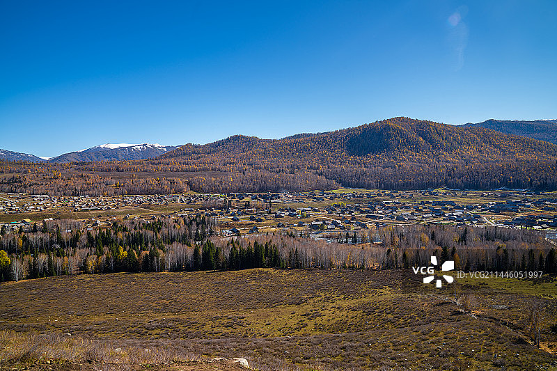 新疆喀纳斯禾木村自然风光图片素材