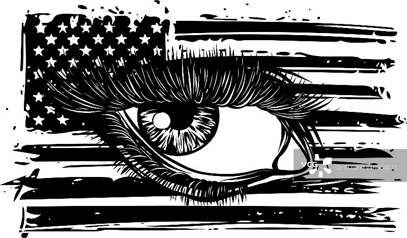 黑色眉毛的漂亮眼睛图片素材