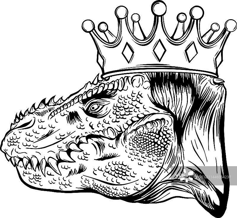 恐龙轮廓图片素材