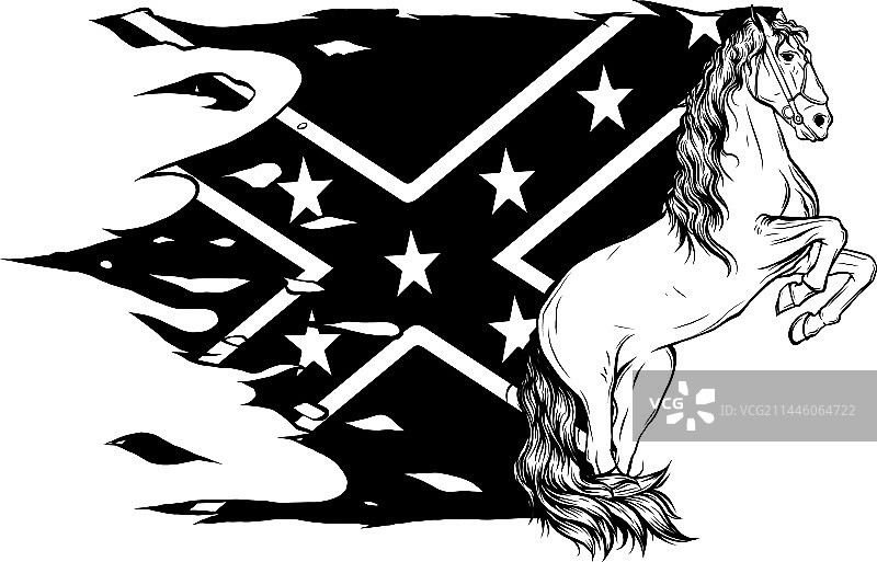 轮廓设计的马图片素材