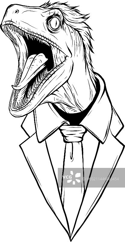 手绘猛禽恐龙图片素材